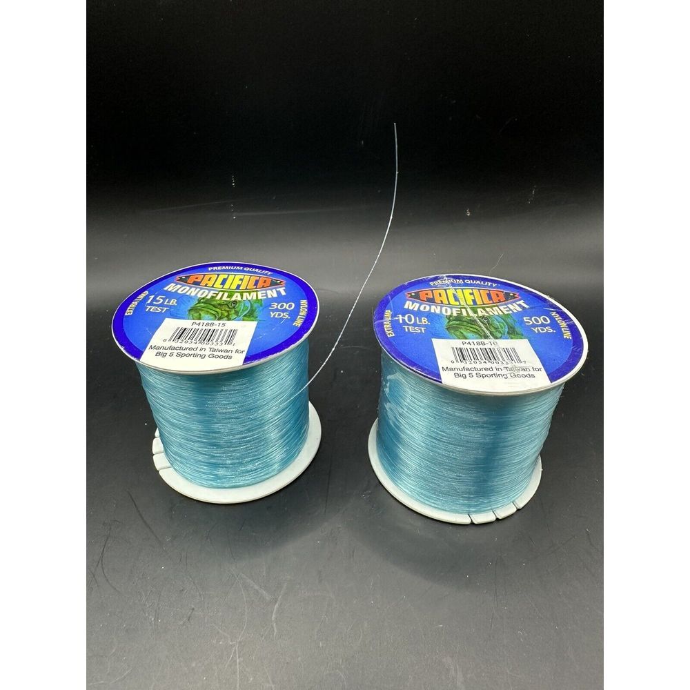 Pacifica Monofilament Fishing Lines & Blue 10lb /15lb Line‎ Weight Fishing